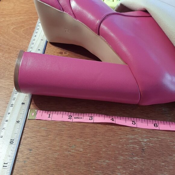 Azalea Wang Invisible Boot in Fuchsia Pink Sz7.5 New With Defect Excellent Condi - Picture 9 of 10